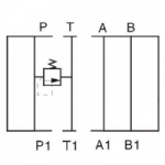 NG6 Pressure relief valve in P